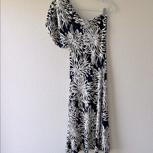 Arden B One Shoulder Floral Fit & Flare Maxi Dress Size Small NWOT